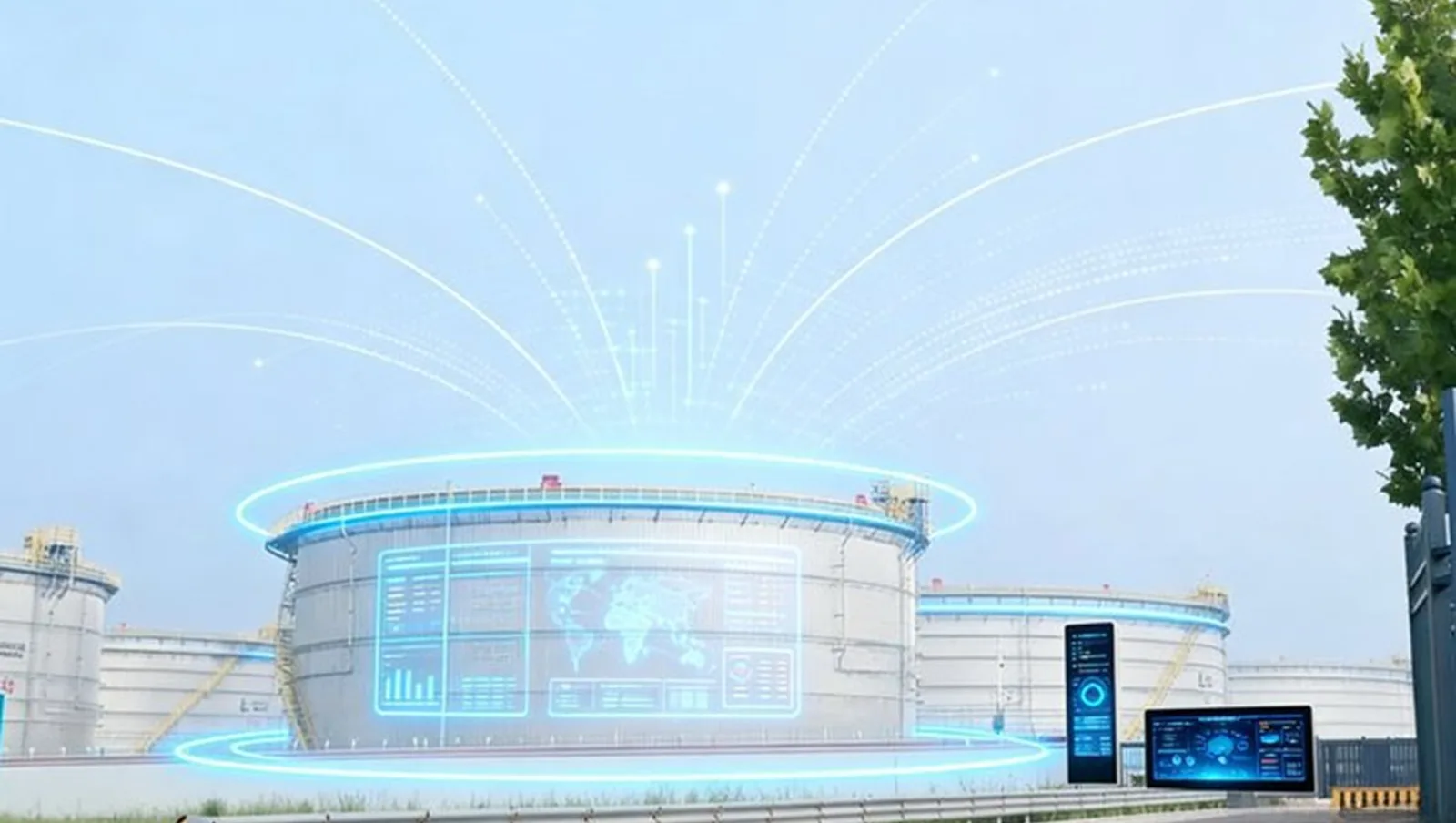 Digital oil terminal and data interface